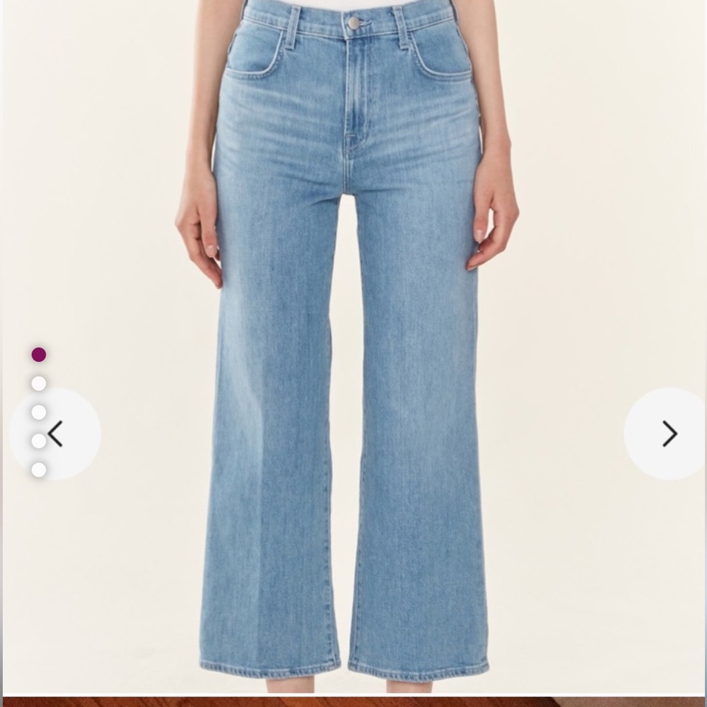 J Brand Blue Flare Wide Leg Jeans